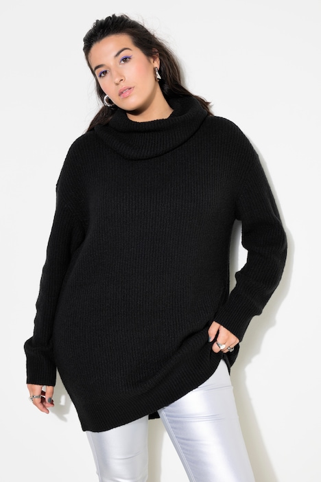 Pullover, oversized, Rollkragen