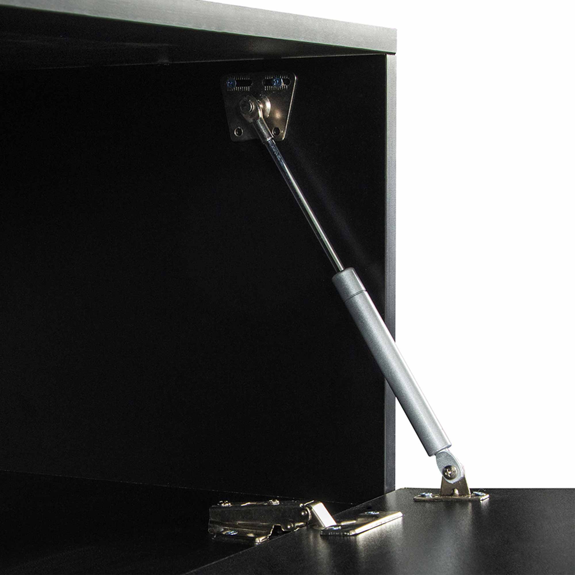 Makika TV Lowboard / Fernsehtisch - Schwarz Hochglanz