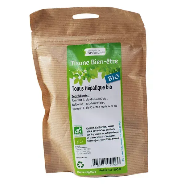 Comptoir de l'Apothicaire Tisane Tonus Hépatique Bio 50g
