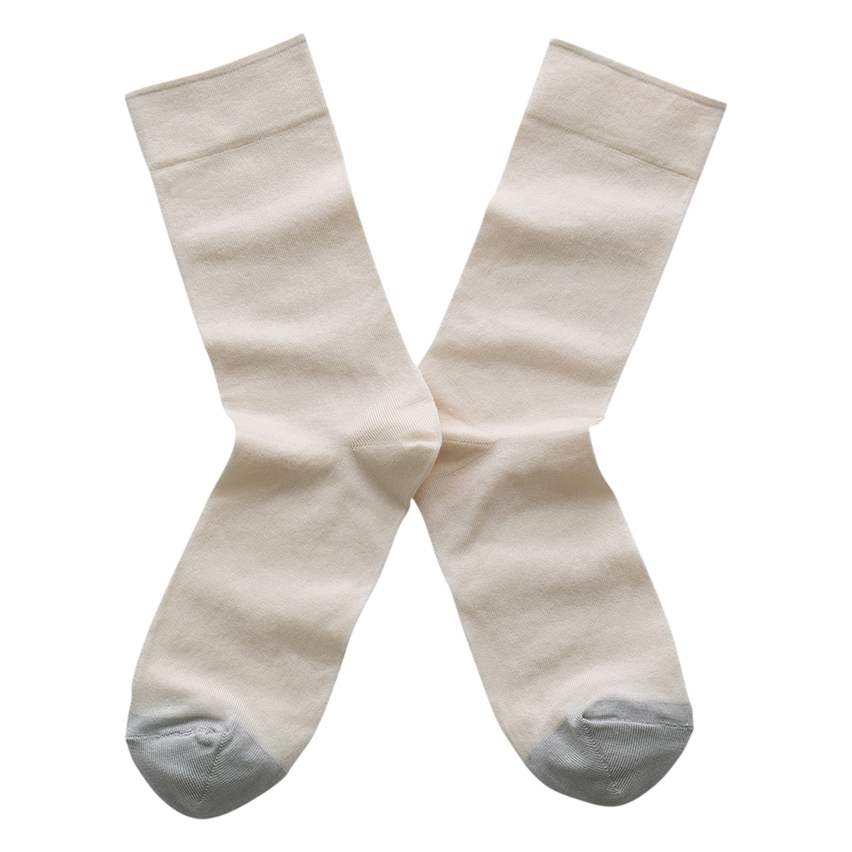 Chaussettes à maille fine en coton mélangé | Blanc