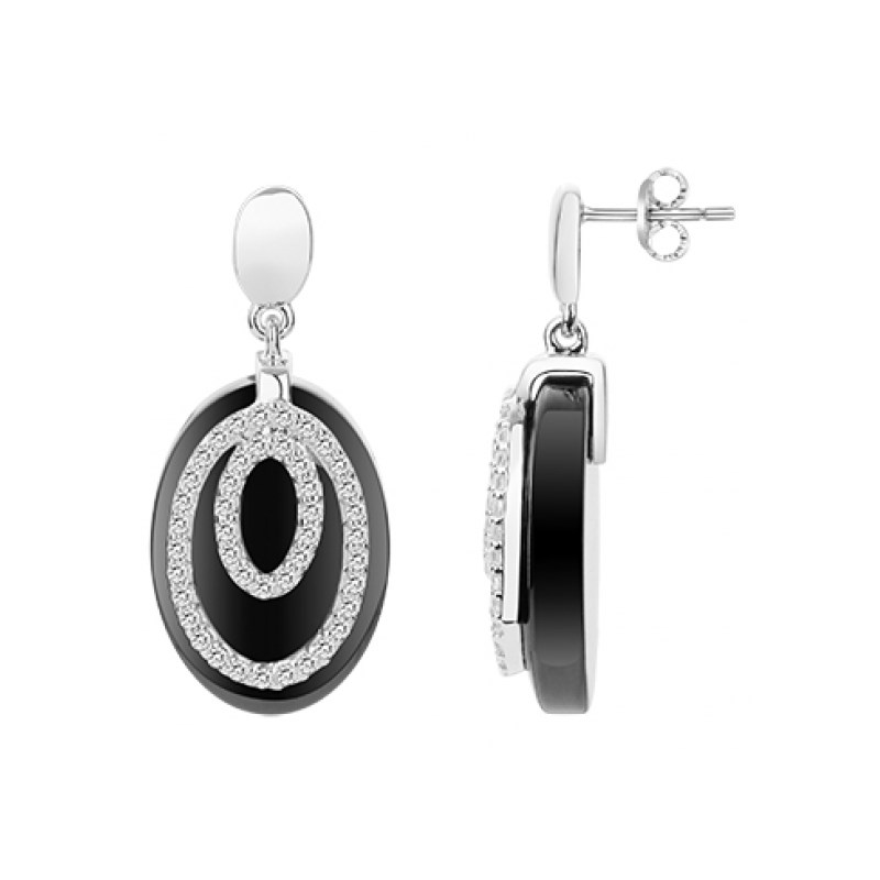Boucles d'oreilles pendantes en Argent