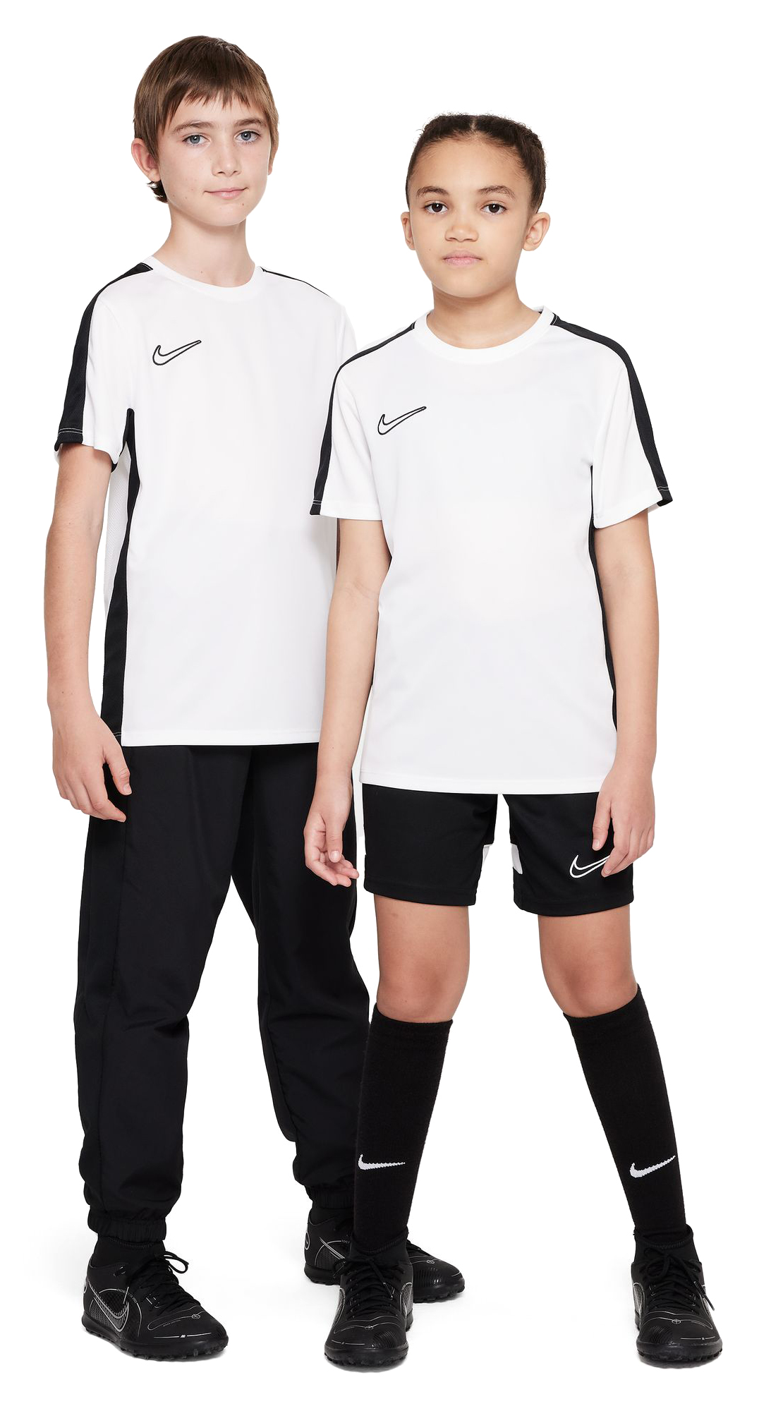Dri-FIT Academy23 Football Tee Junior White/Black/Black