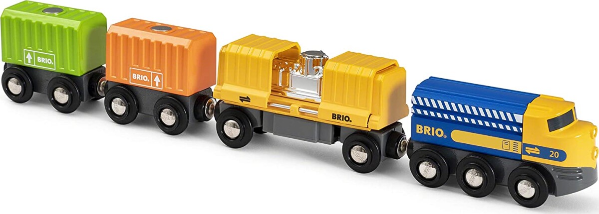 Brio World Tog - Godstog Med Tre Vogne - 33982