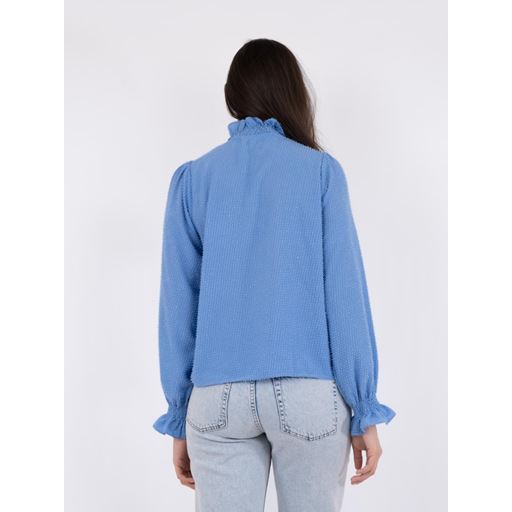 Neo Noir Brielle Glitter Bluse, Dusty Blue, 38