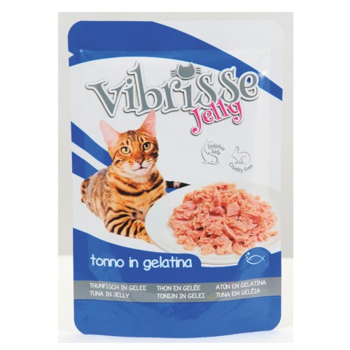 Vibrisse Jelly Atún en gelatina sobre para gatos