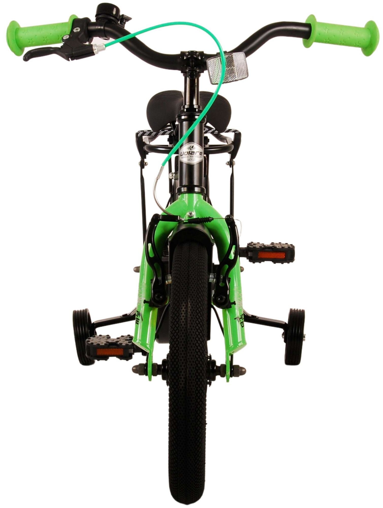 Kinderfahrrad Thombike für Jungen 14 Zoll Kinderrad in Schwarz Grün