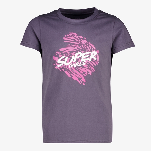 Osaga meisjes sport T-shirt grijs/paars
