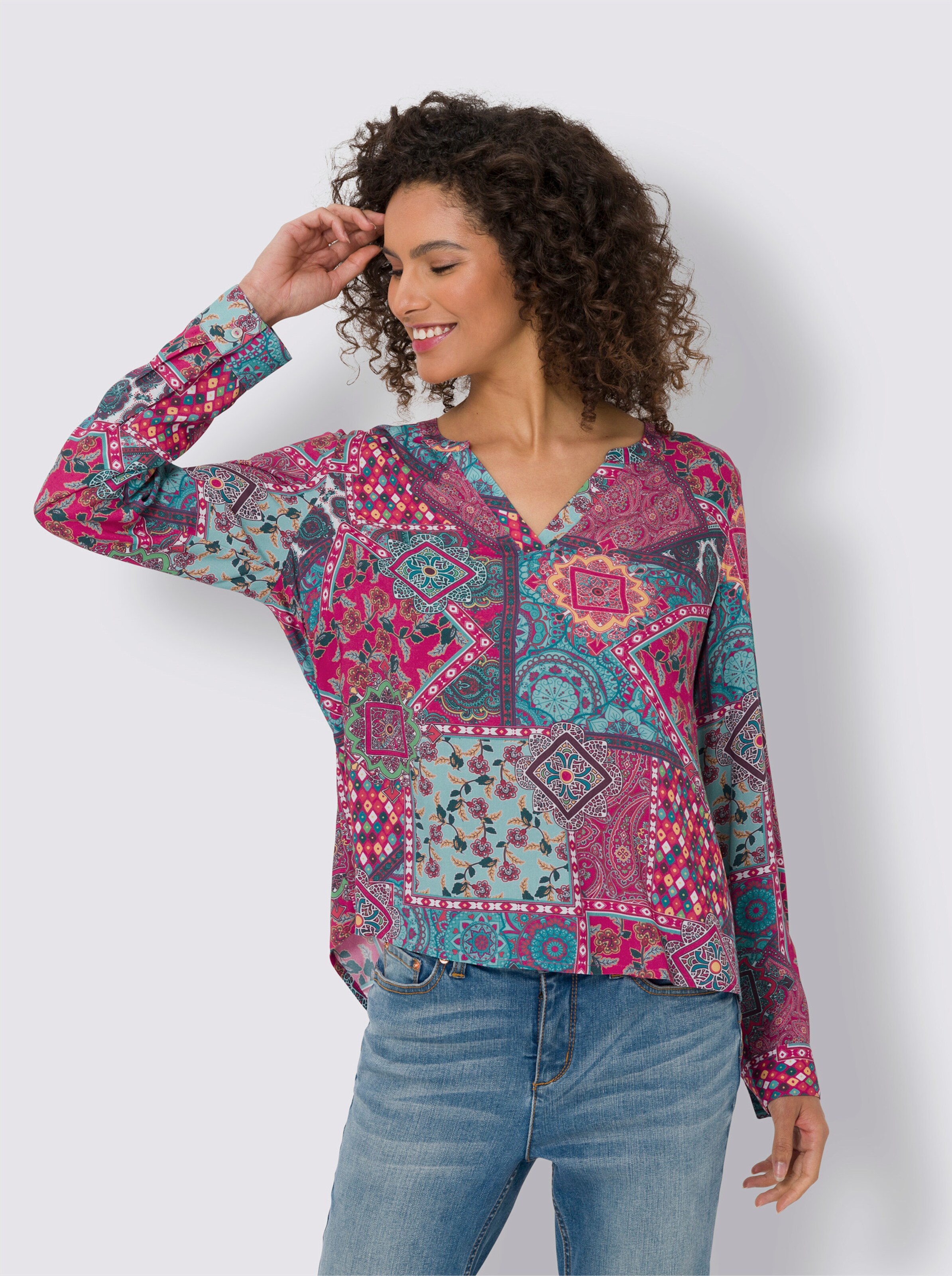 Druckbluse