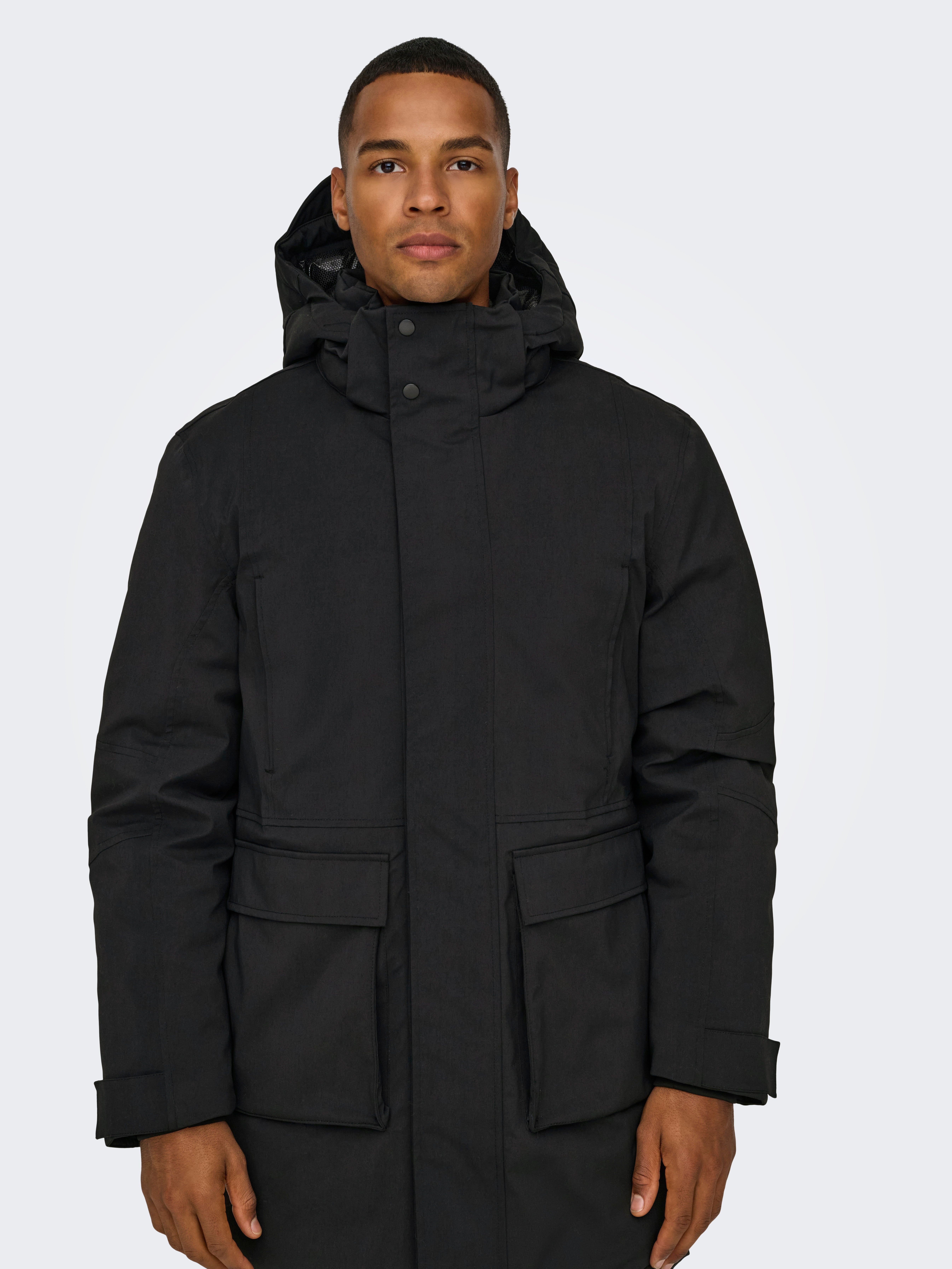 ONSPRIME Langer Parka Black