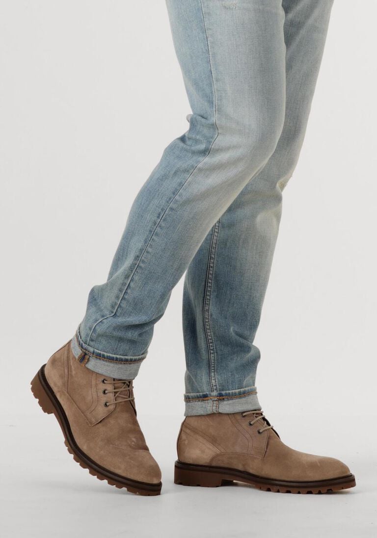 taupe floris van bommel veterboots sfm-80033 sturdi