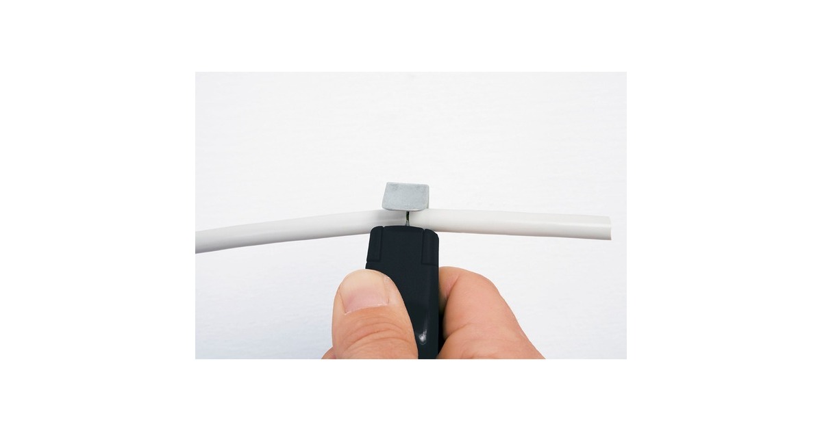 WihaOntmantelingsgereedschap met zelfdraaiend sleepmes kabelstrip-/ontmantelingsgereedschap  (Zwart/rood, voor ronde kabel)