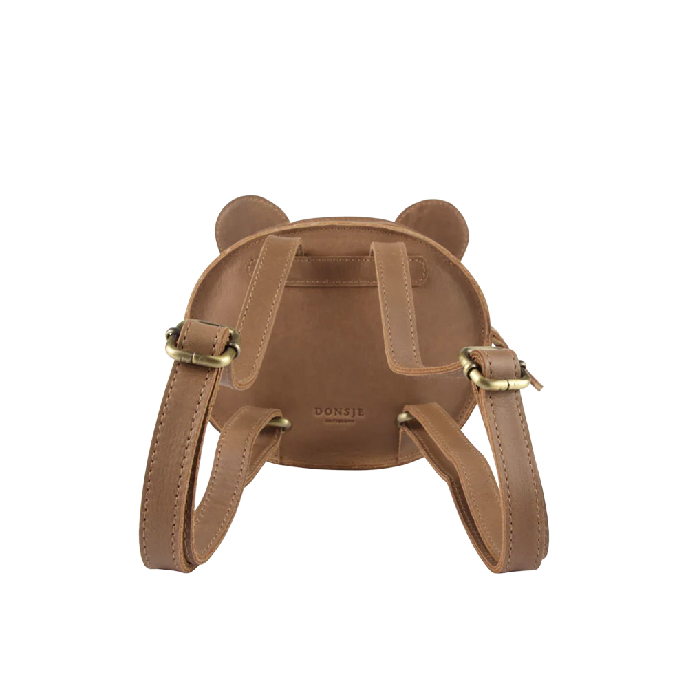 Kapi Classic Backpack | Bear | Cognac Classic Leather