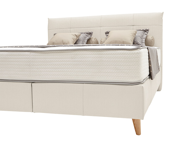 Boxspringbett »Milla«, ca. 160 x 200, cremebeige