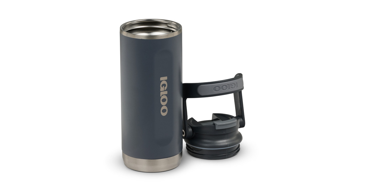 IglooFlip ‘n’ Sip Tumbler 16 oz, 0,47 liter drinkfles  (Carbon)