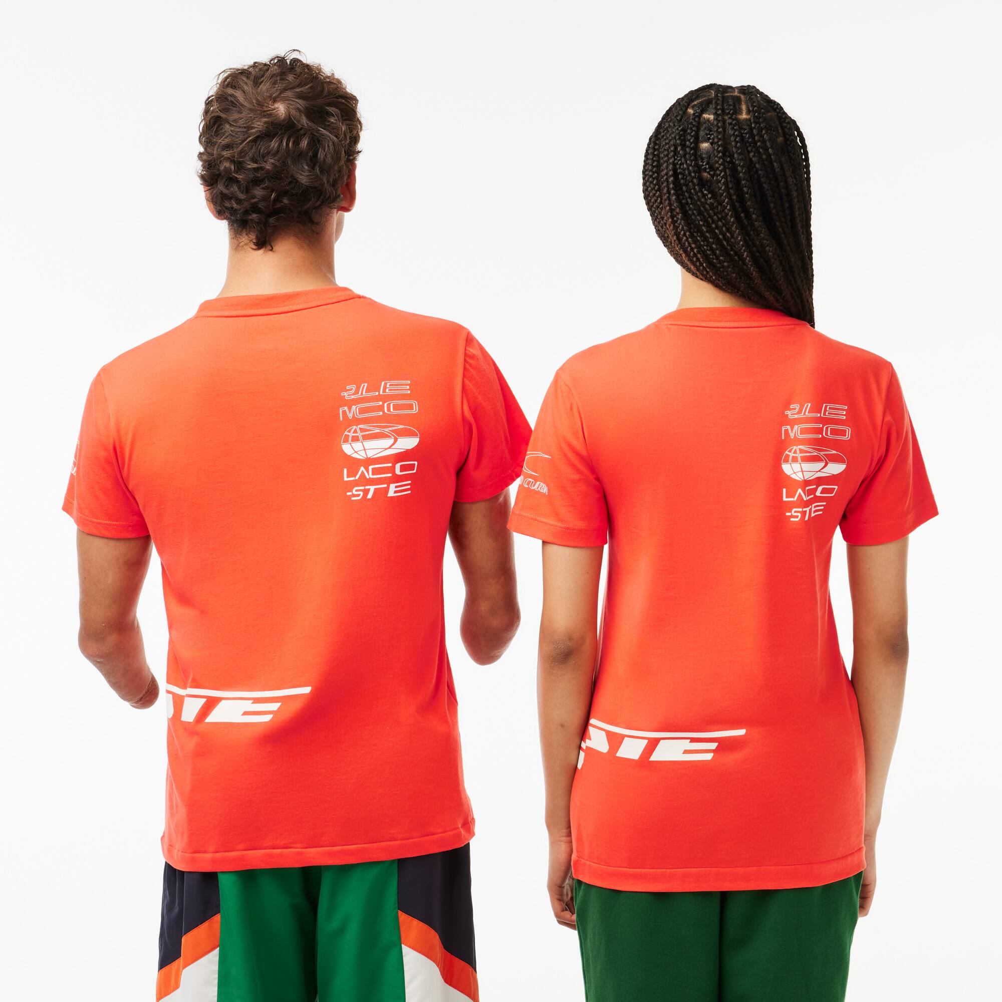 T-shirt Lacoste Sport x Théo Curin en jersey T-Shirts - Orange - Lacoste - Unisex