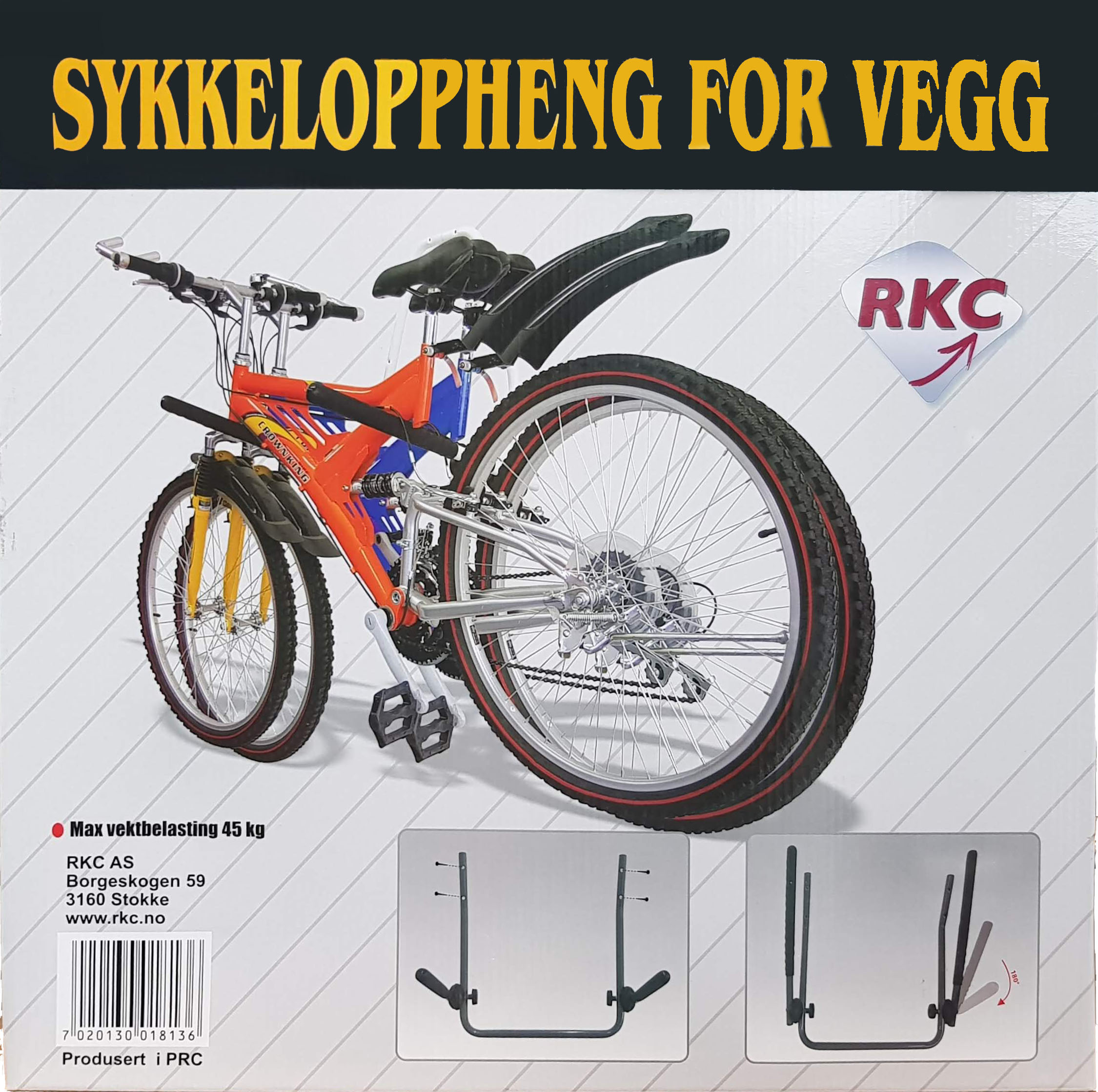 Kjøp G-Max Sykkeloppheng for vegg heis fra Hekta På Tur