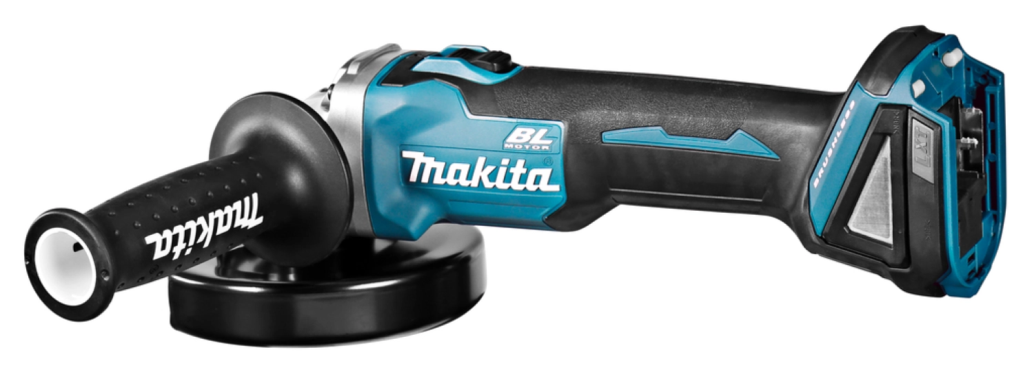 Makita DGA504ZJ 18V Li-Ion Accu haakse slijper body in Mbox - 125mm - koolborstelloos