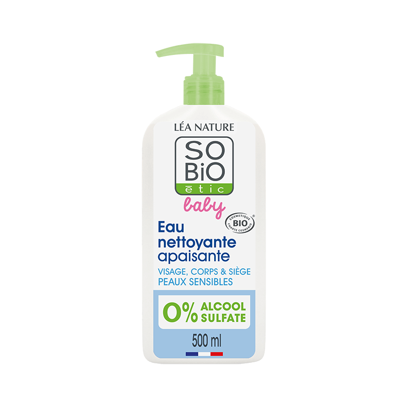 Eau Micellaire Nettoyante Apaisante à l'Aloe Vera Bébé Peaux Sensibles Bio SO'BIO ETIC