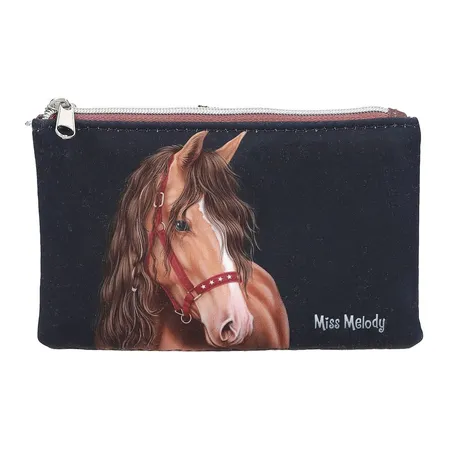 Depesche Miss Melody Portemonnaie mit Herzsteppung GLITTER HORSE