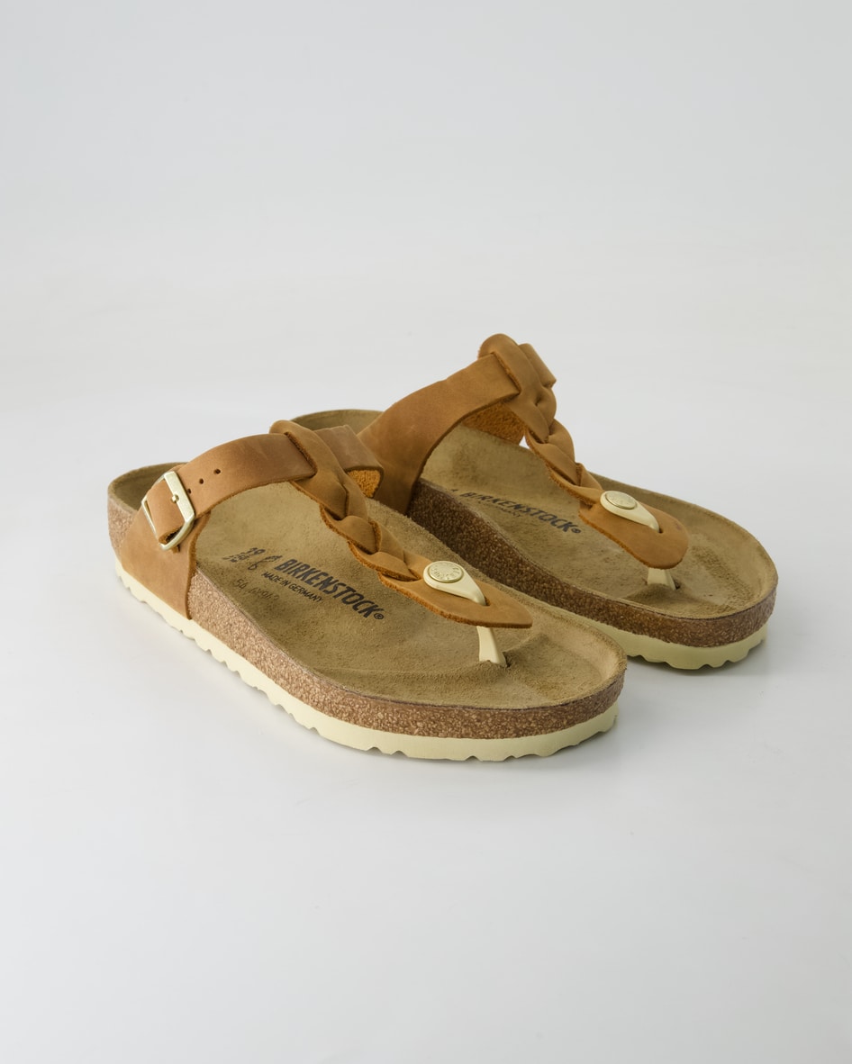 Birkenstock Gizeh Braided Zehentrenner in Braun