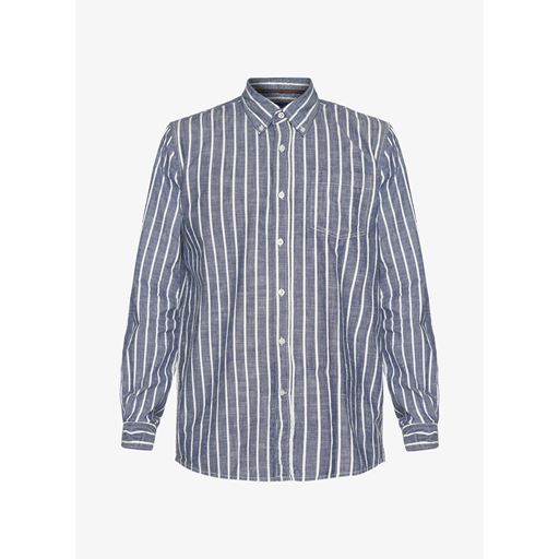 Signal Gordon Slub Stripe Skjorte, Blue Captain, L
