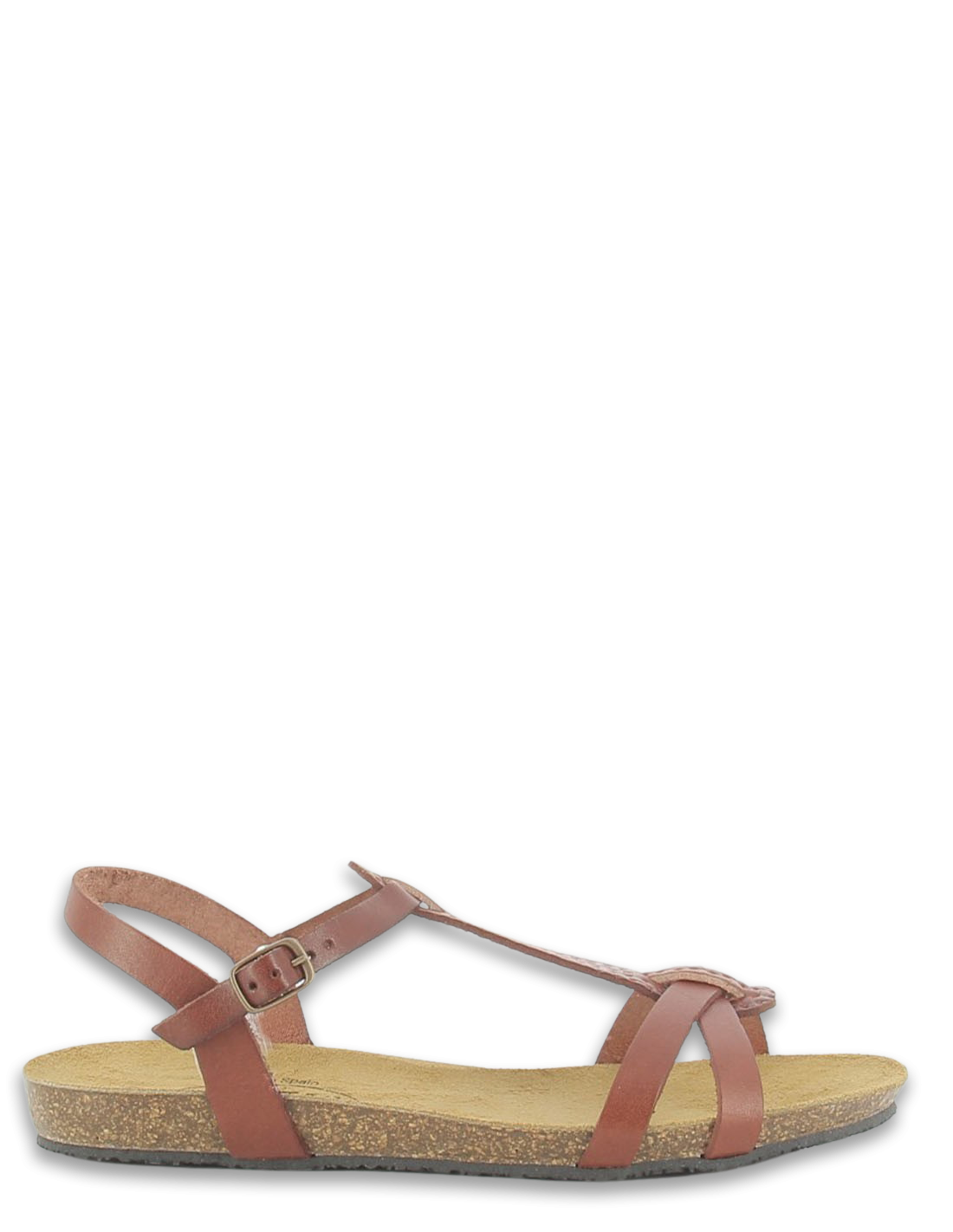 plakton Sandales femme mam coco cuir marron