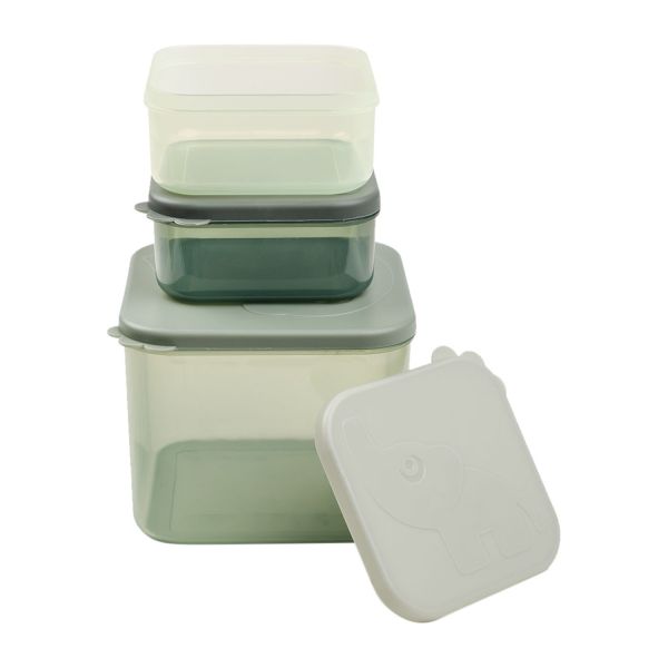 Done By Deer Elphee Snackbox - Large - 3 Stuks - Green