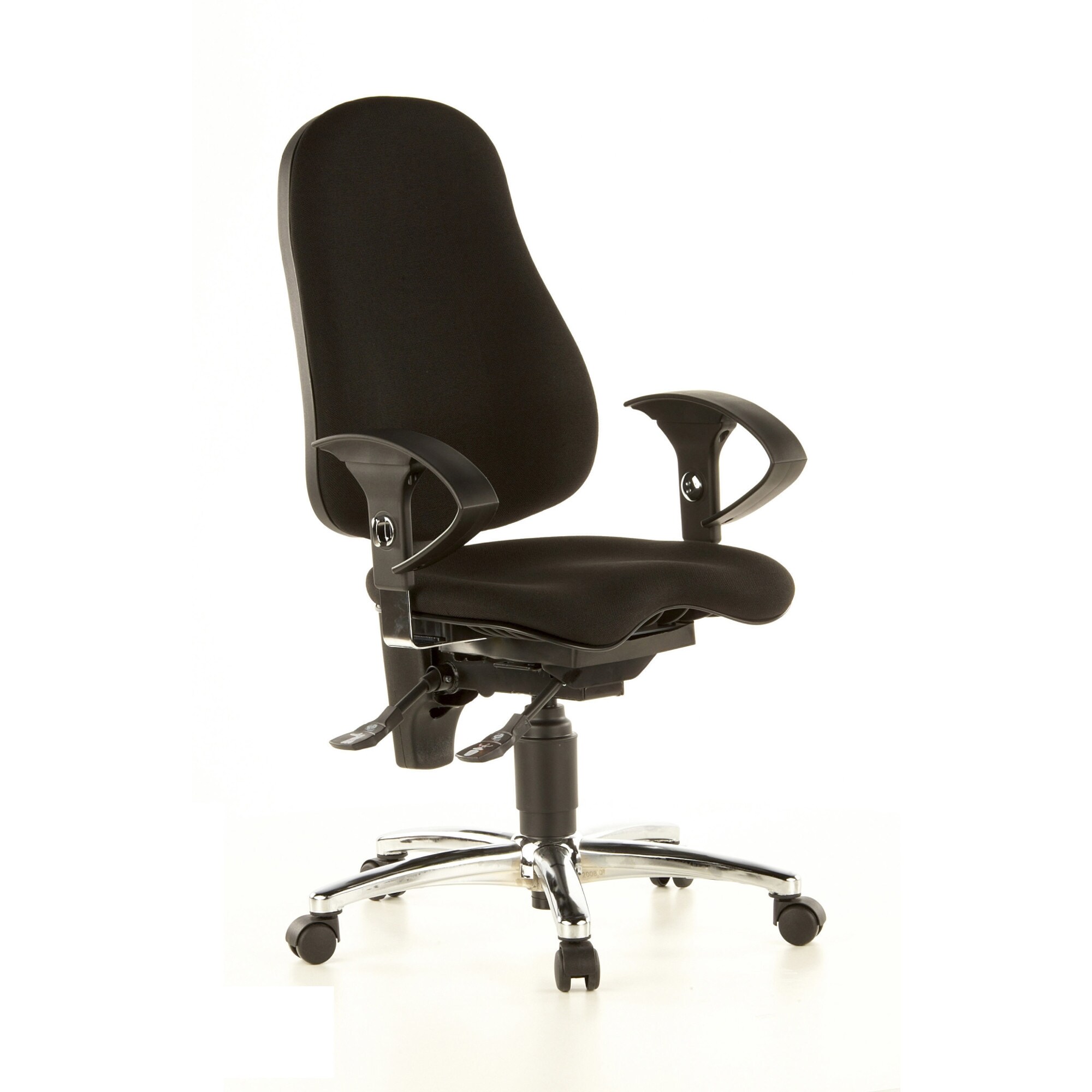 Profi Bürostuhl SITNESS 10 Stoff mit Armlehnen (höhenverstellbar) Topstar