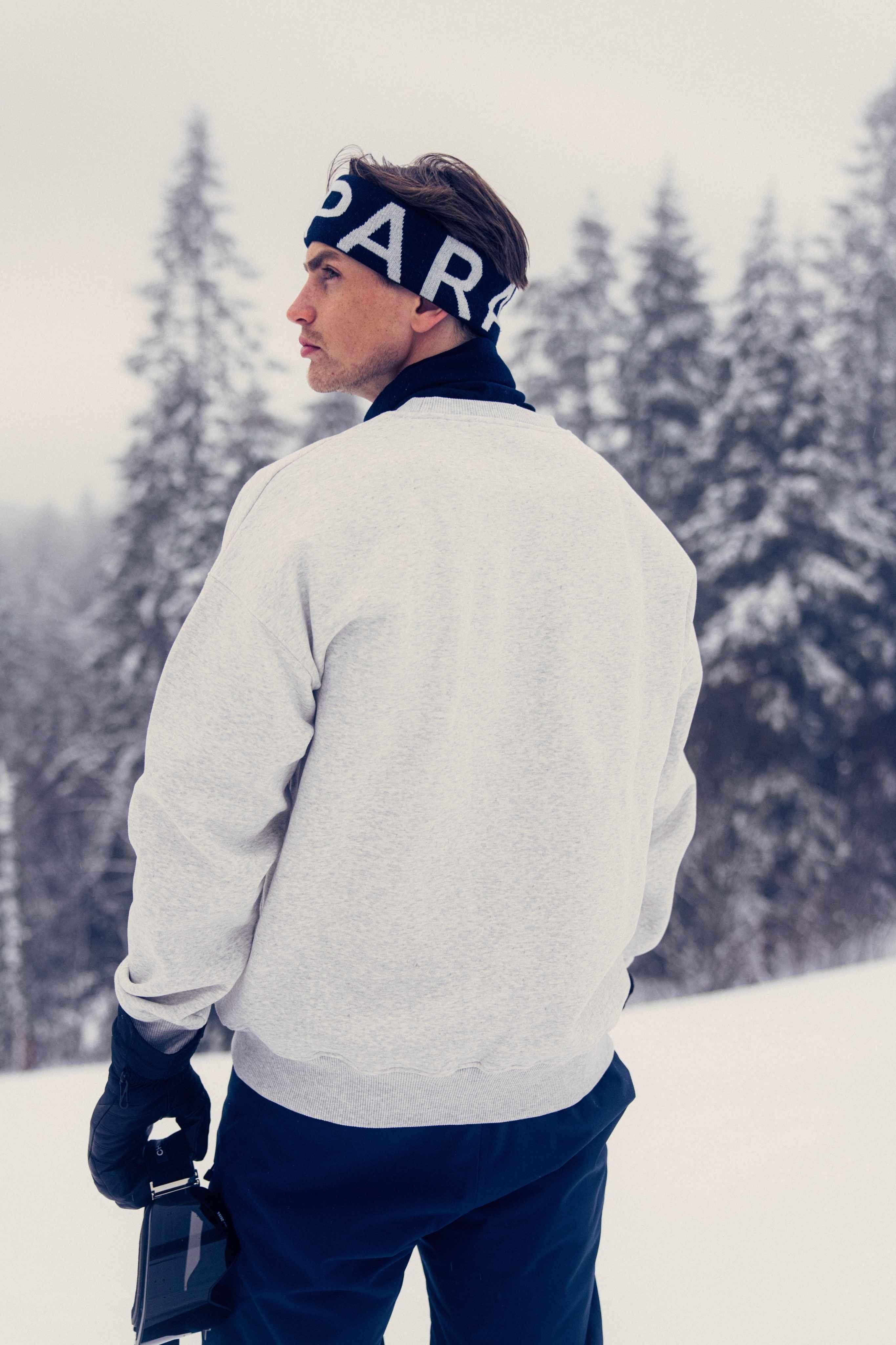 Lodge Crewneck Herre 001/Grey Melange