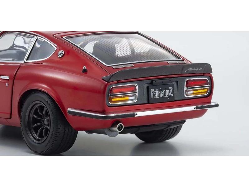 Kyosho Nissan Fairlady Z-L (S30) 1970 Metallisch Rot, 1:18 Detailgetreues Modellauto für Sammler im Massstab 1:18