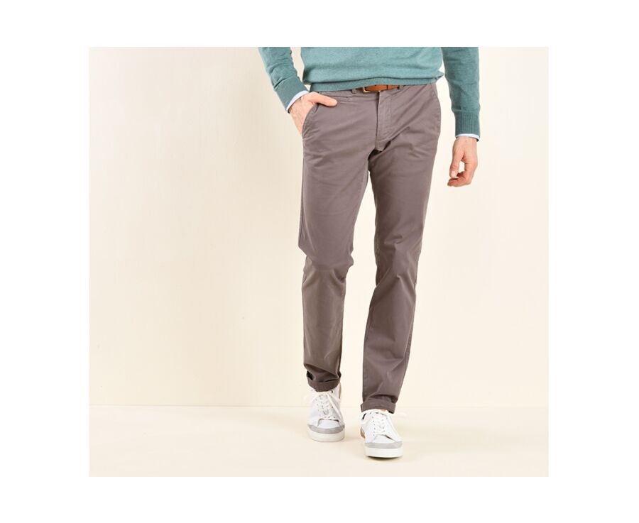 Pantalon chino homme Taupe Réglisse - KYRK
