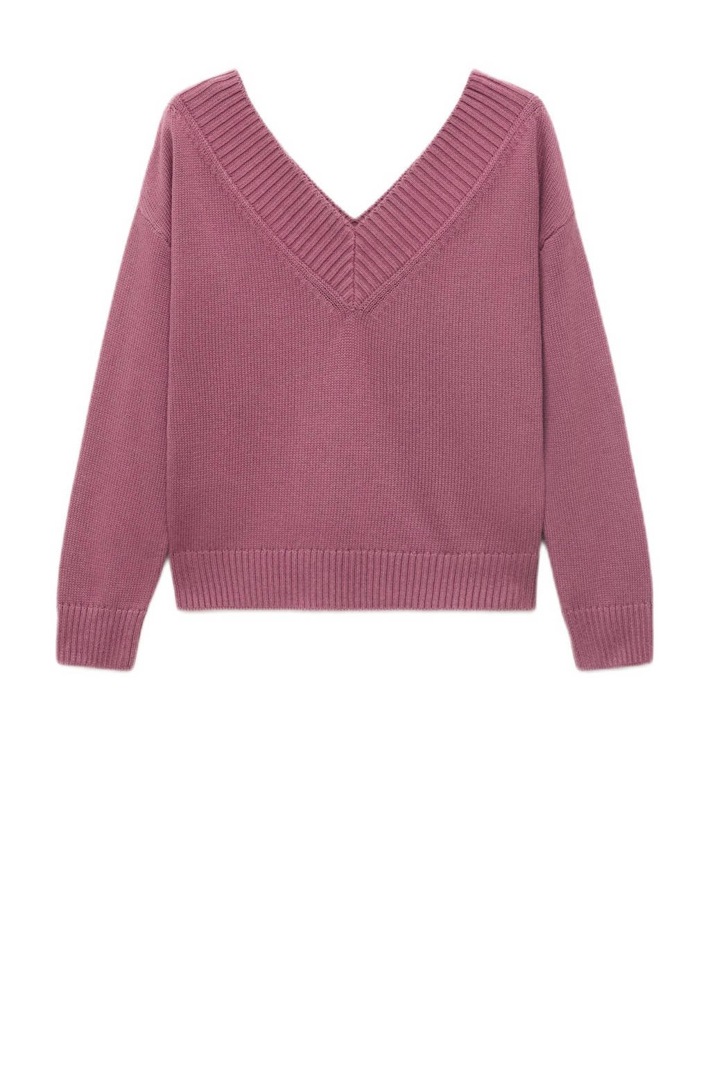 MANGO TEEN gebreide trui roze