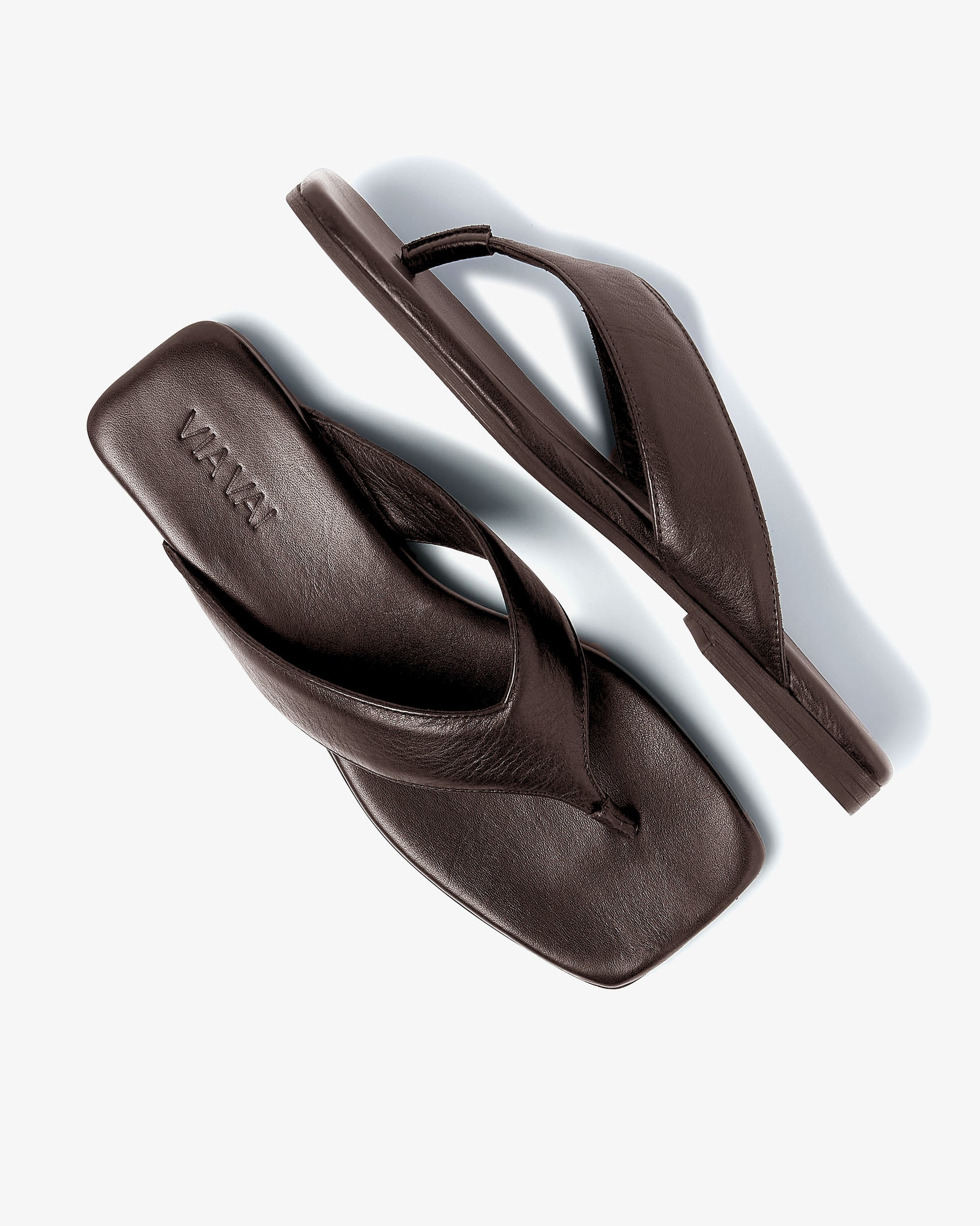 VIA VAI bruine slippers Kiki Berry