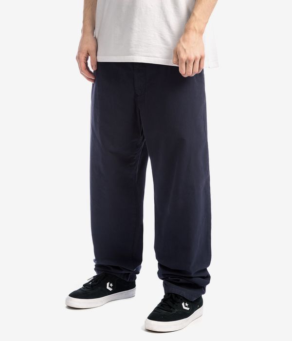 Carhartt WIP Calder Pant Dothan Poplin Hose (dark navy garment dyed)