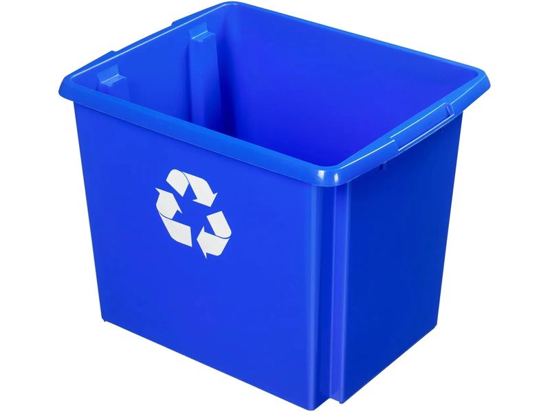 Sigma Home Recyclingeimer Nesta 45 l, Blau Robuste Recycle-Box