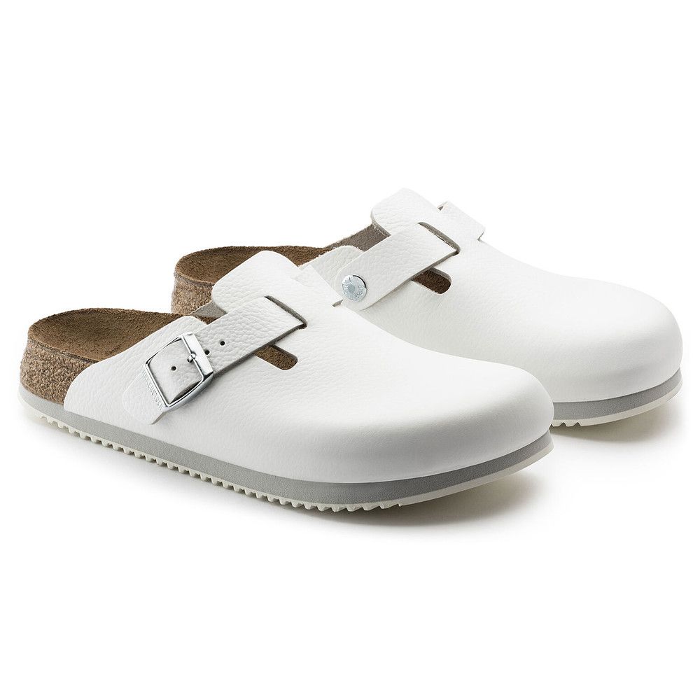 Birkenstock Clog Boston Super Grip, Naturleder, Weite normal, Schuhe