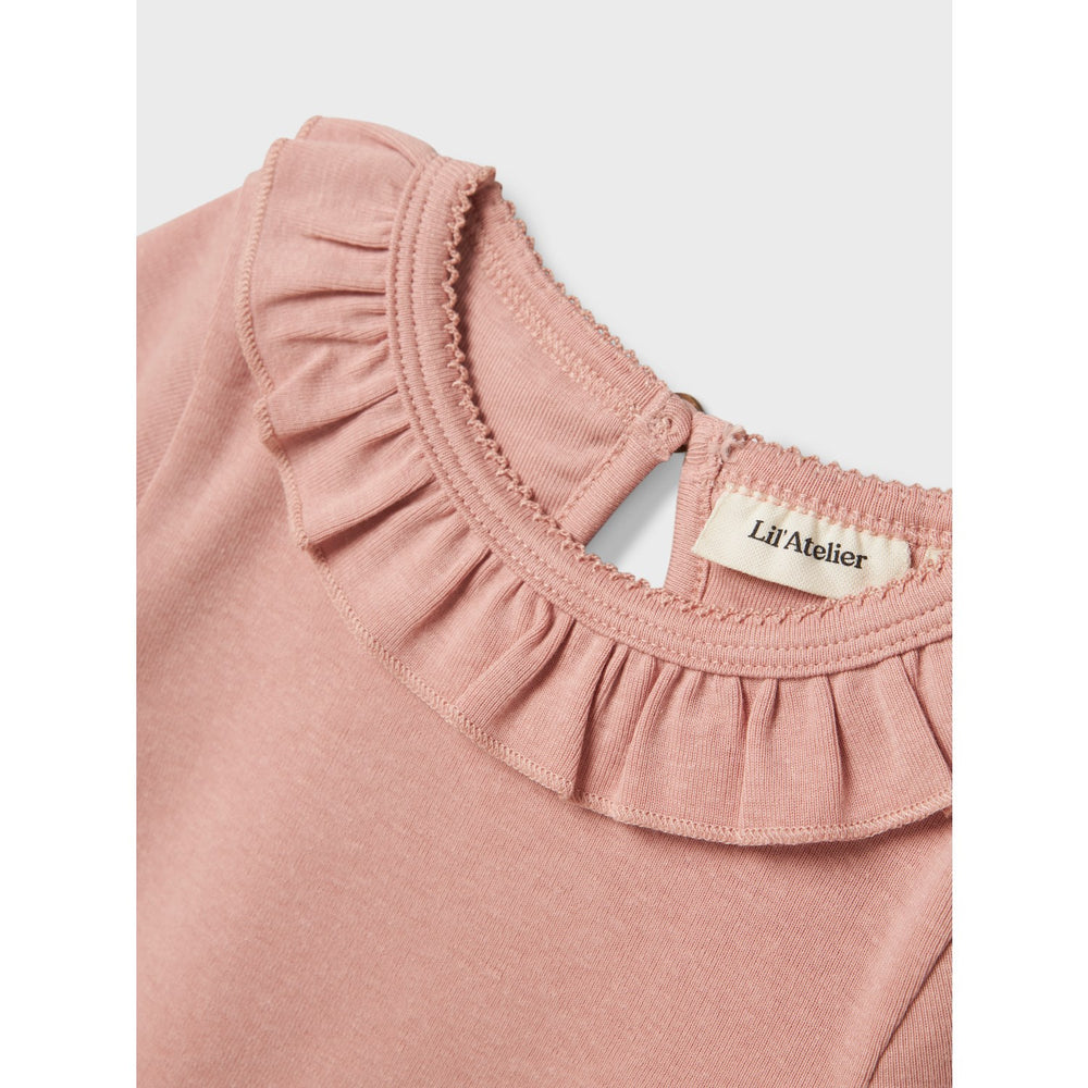 Køb Lil'Atelier Misty Rose Nmflalo Tan Ss Slim Top Lil