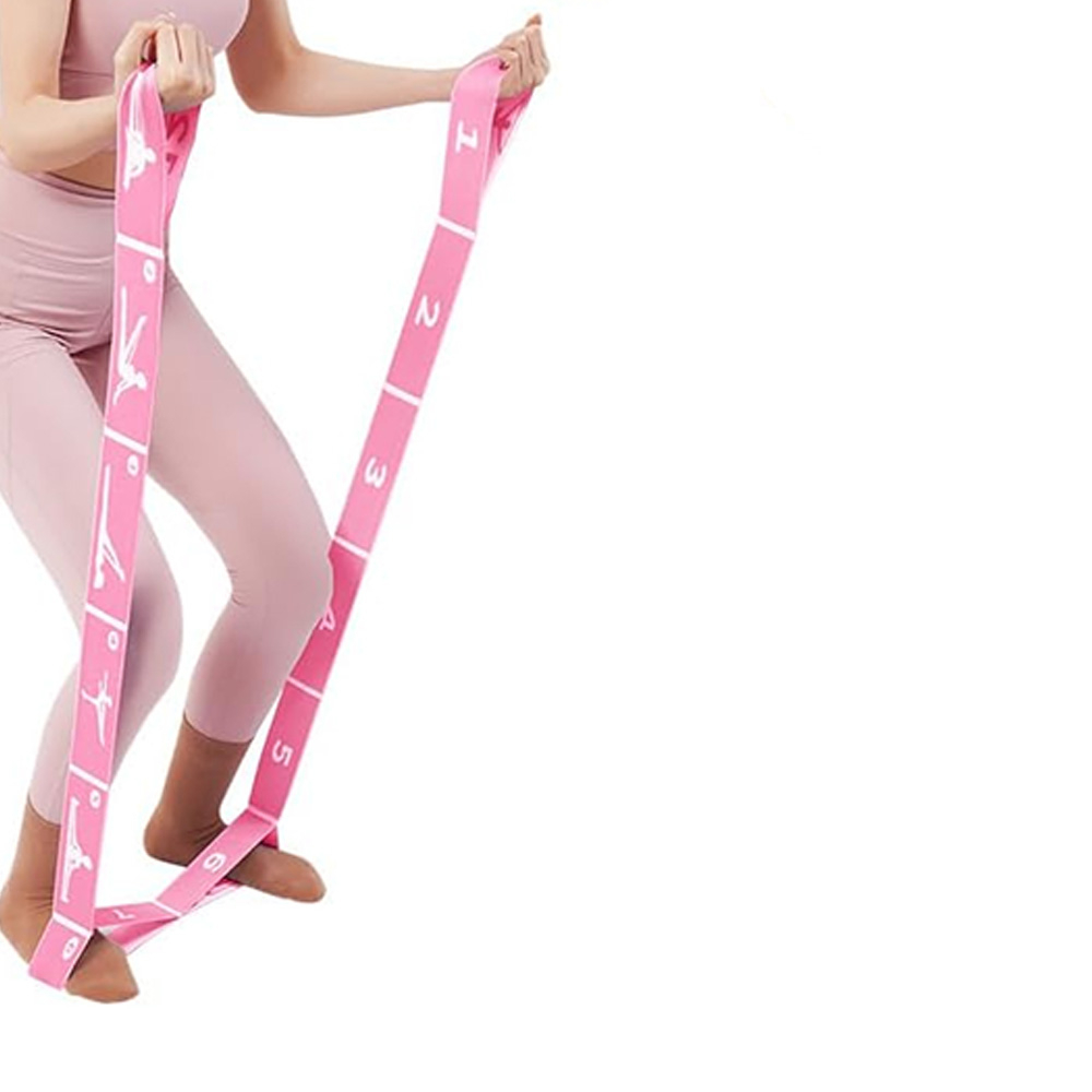 Stoff Fitness Übungsband / Widerstandsband / Gymnastikband für Training / Yoga / Pilates - Pink