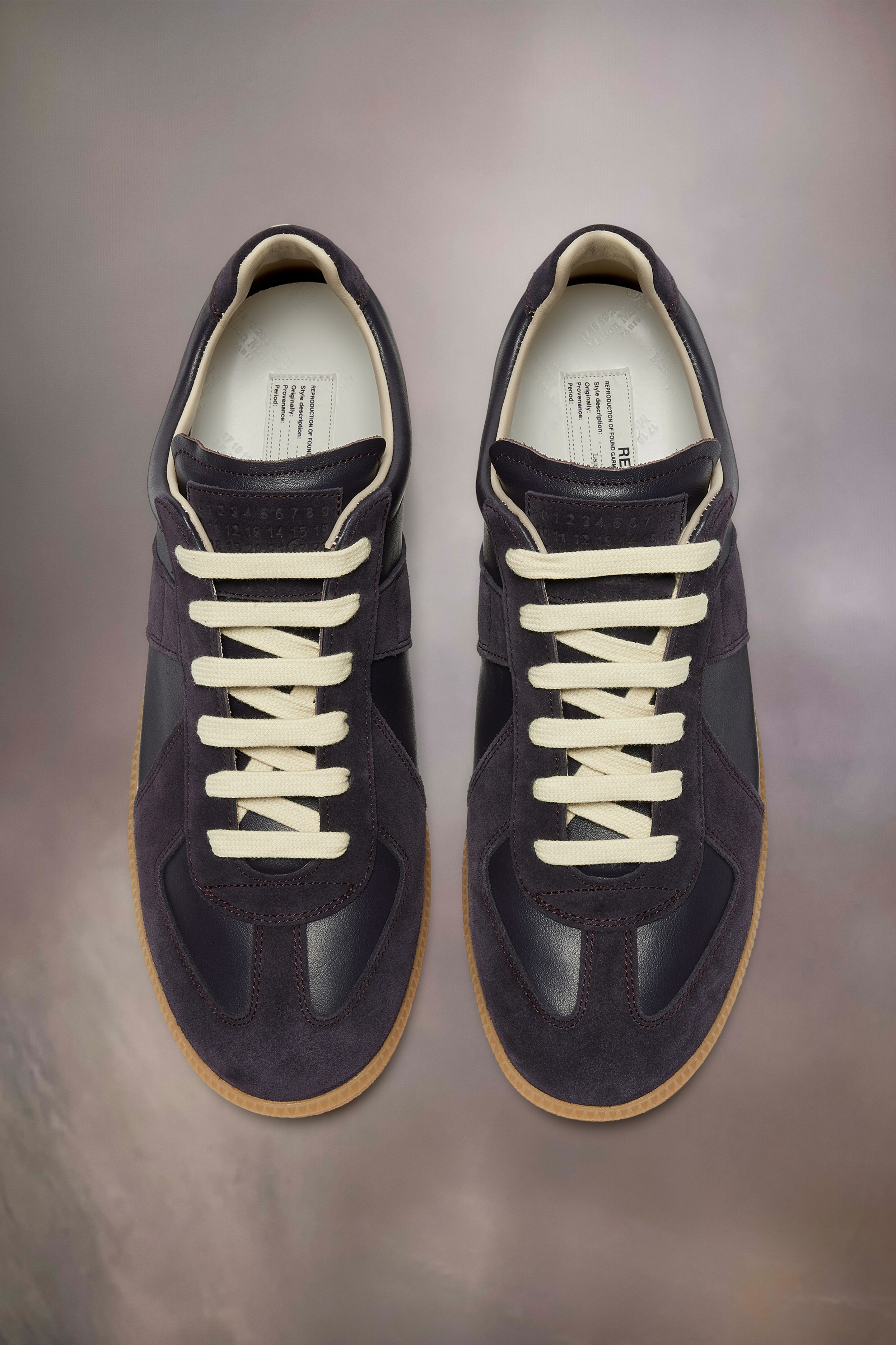 Sneakers Replica en cuir pour femme Aubergine