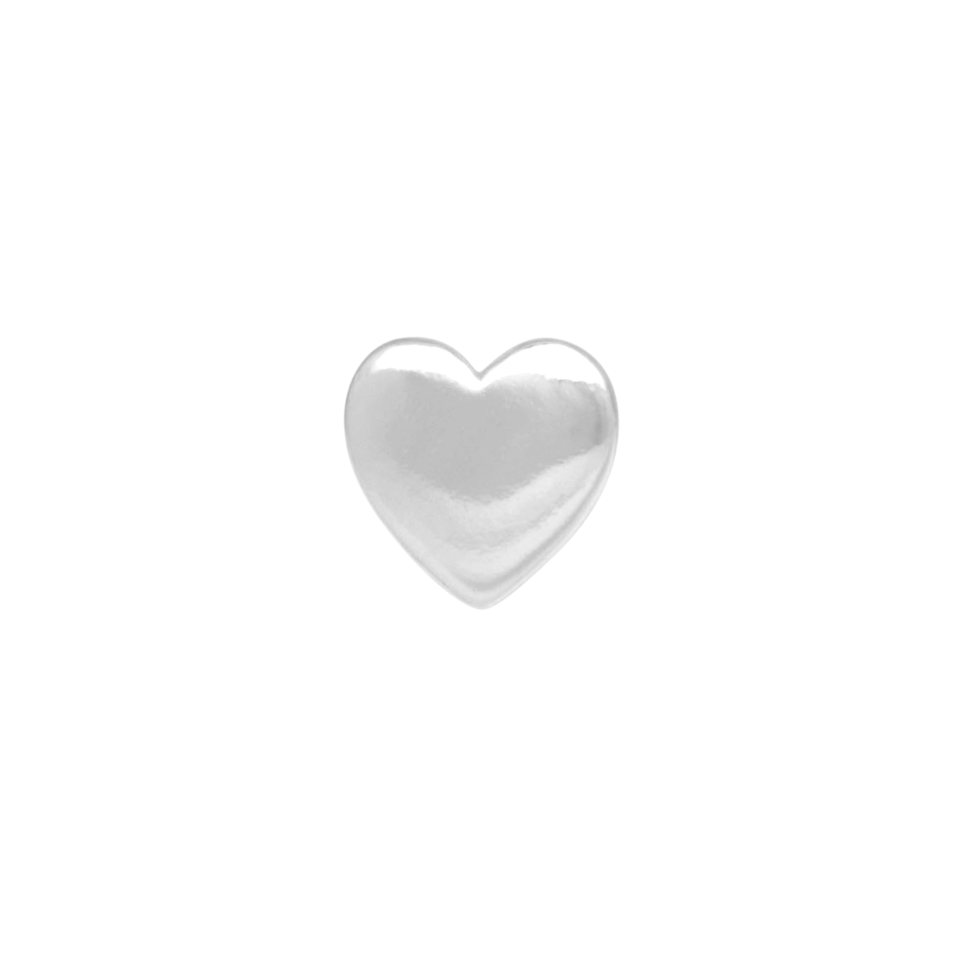 IX STUDIOS  Heart ørestik - sølv