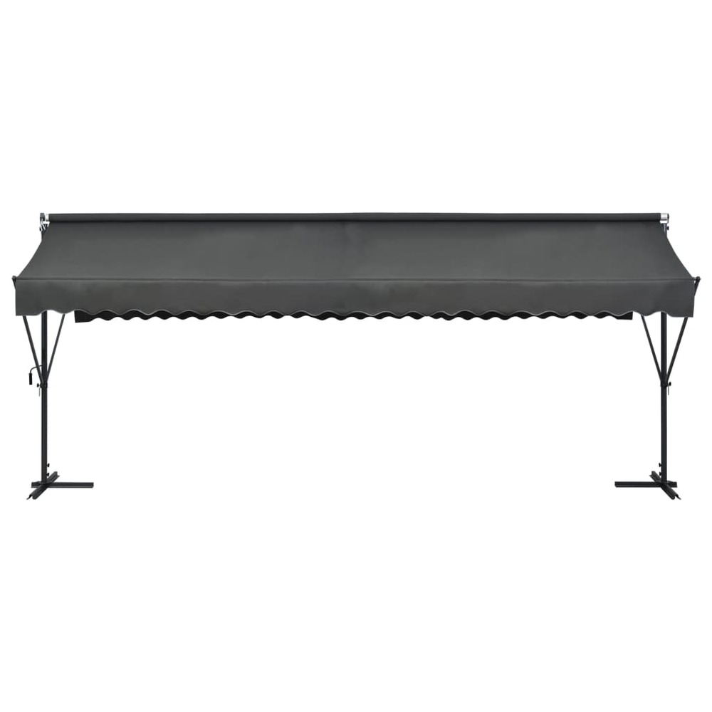 Auvent sur pied 600 x 300 cm anthracite