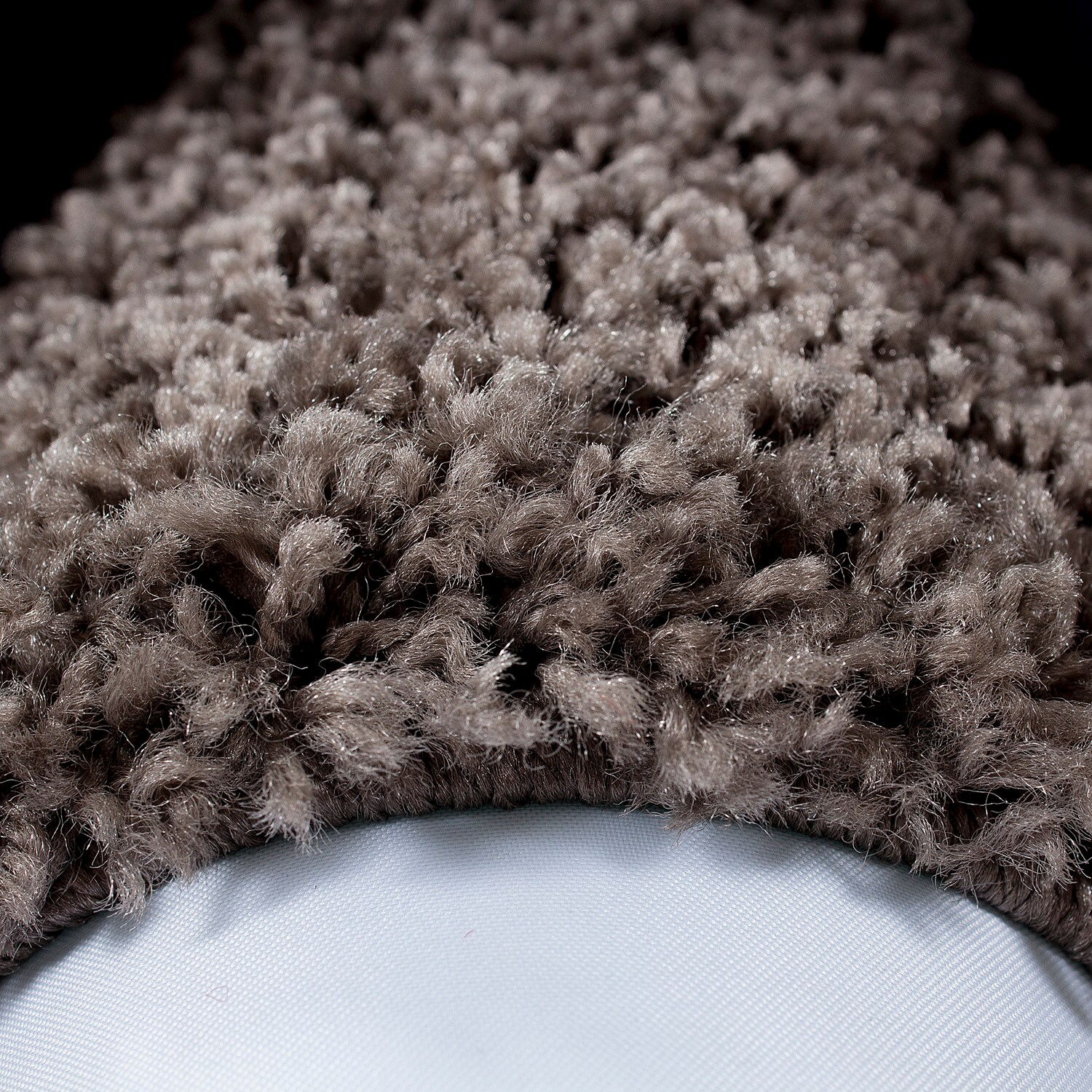 Wunderschöne Rund Bordüre Shaggy Hochflor Langflor Designer Teppich 2 Farbig