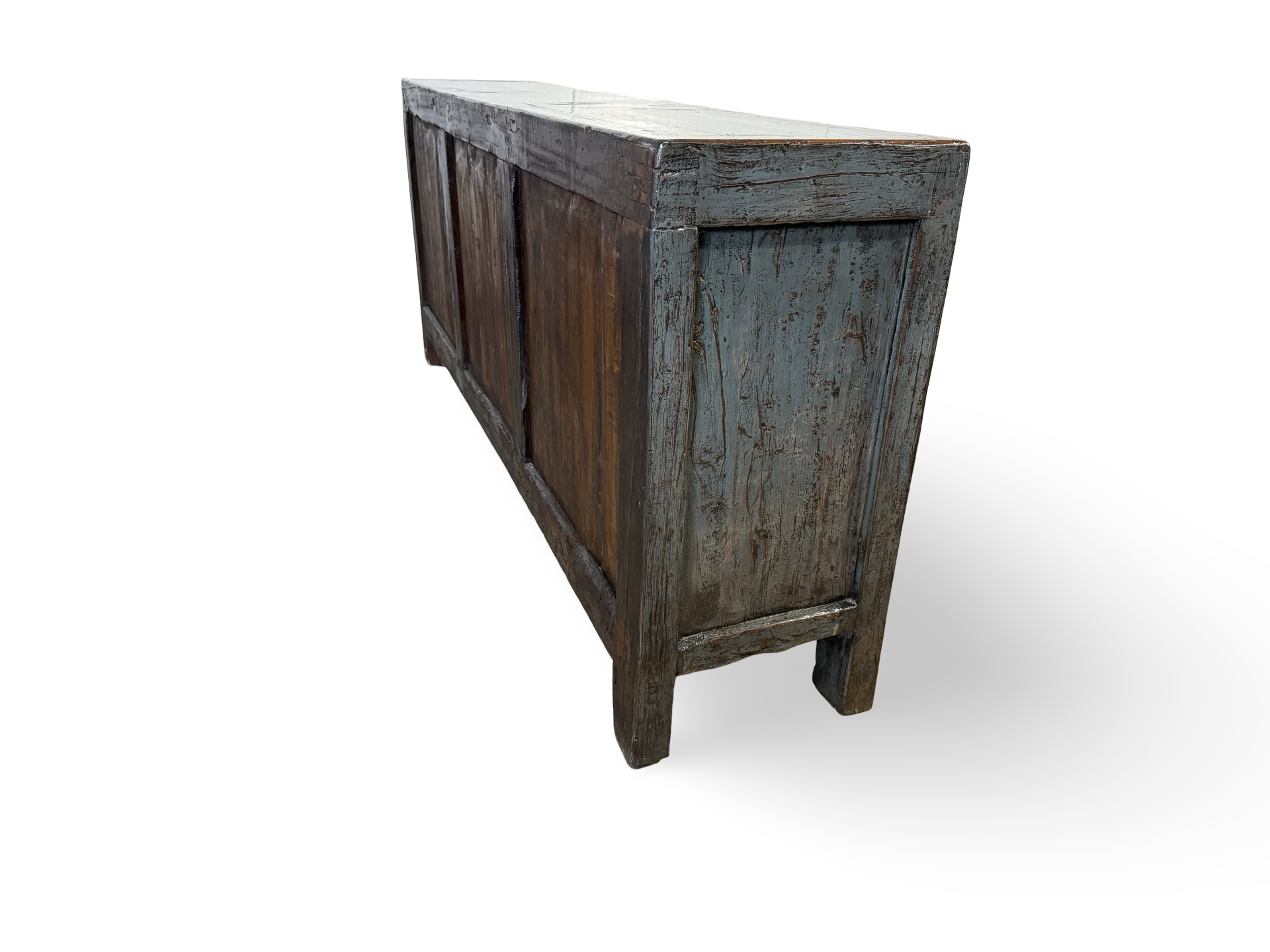 Dressoir 6 deur 2 La Blauw lak uniek