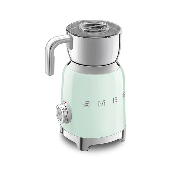 Chocolatière et mousseur de lait 500 W MFF11PGEU vert d’eau Smeg