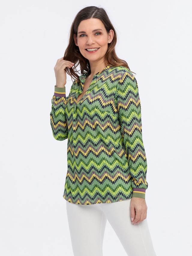 Bluse Ethno-Print