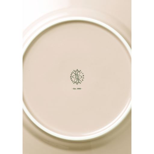 Lyngby Porcelæn Rhombe Earth Middagstallerken, Marble, Ø27 cm