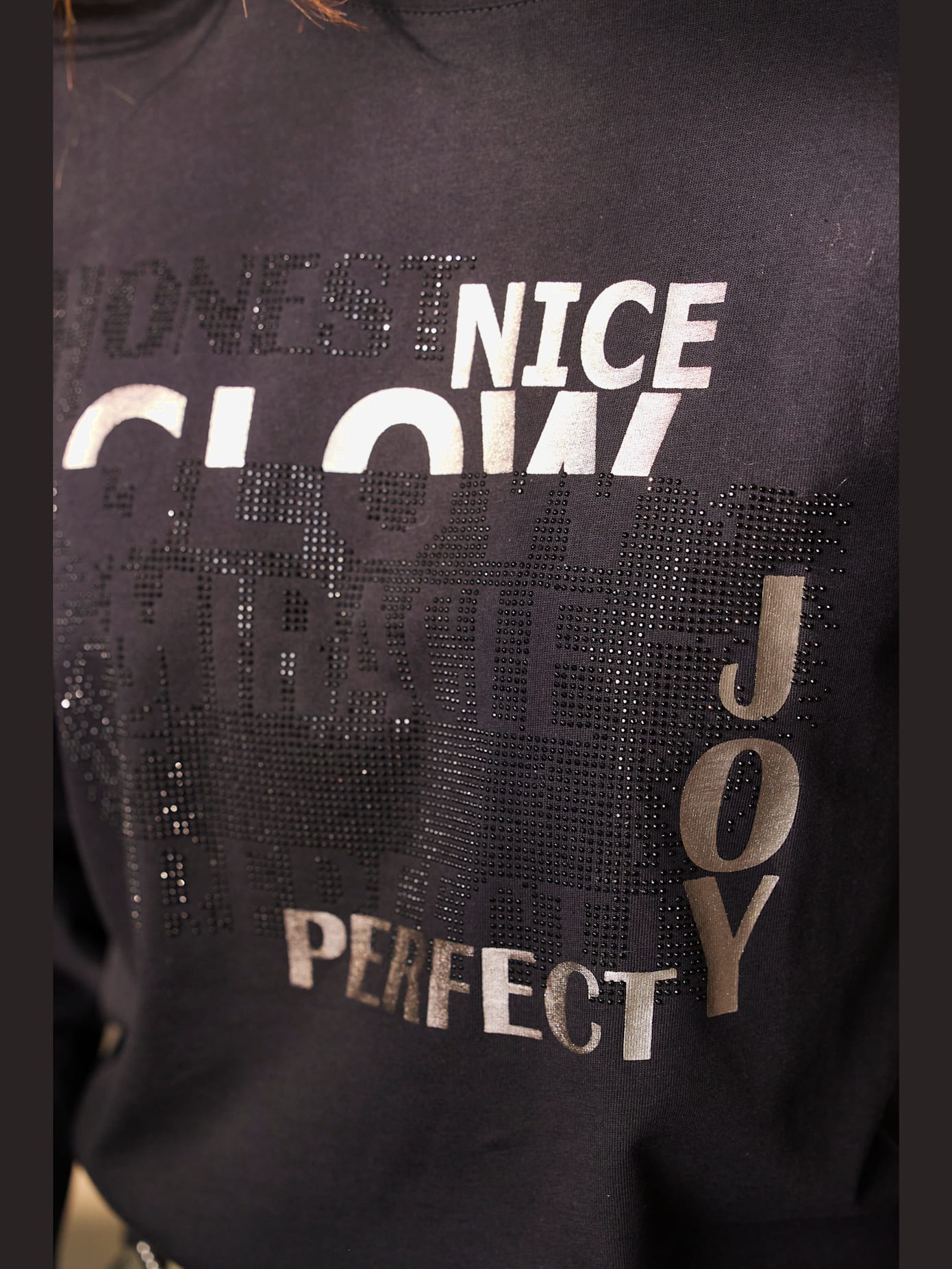 T-shirt joli imprimé feuille devant