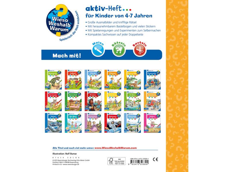 Ravensburger Kinder-Sachbuch WWW Aktiv-Heft Eisenbahn Wie findet der Zug seinen Weg?