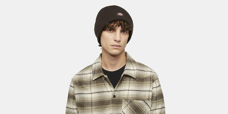Dickies GIBSLAND BEANIE DARK BROWN Dark brown