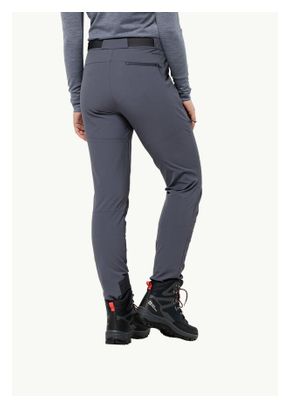 Pantalon Femme Jack Wolfskin Ziegspitz Gris